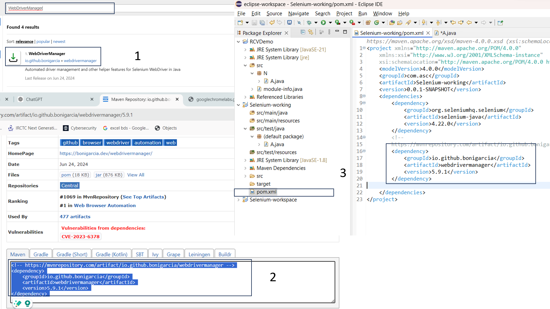 steps to use webdriver manager